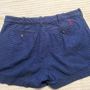 polo ralph lauren chino shorts Women’s 12 Blue Casual Pockets Red Pony Logo